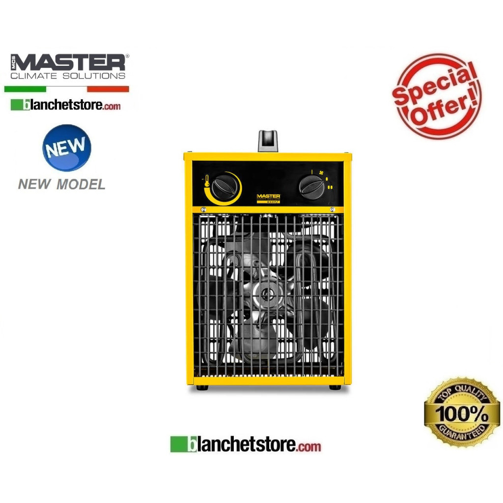 Générateur d'air chaud electrique Master B 3 IT 1,65/3,3 Kw 510Mc/h 220Volt