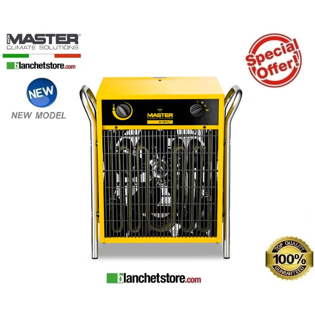Generatore aria calda elettrico Master B 15 IT 6,45/12,9 Kw 1700Mc/h 400Volt Generatore aria calda elettrico Master B 15 IT 6,45/12,9 Kw 1700Mc/h 400Volt