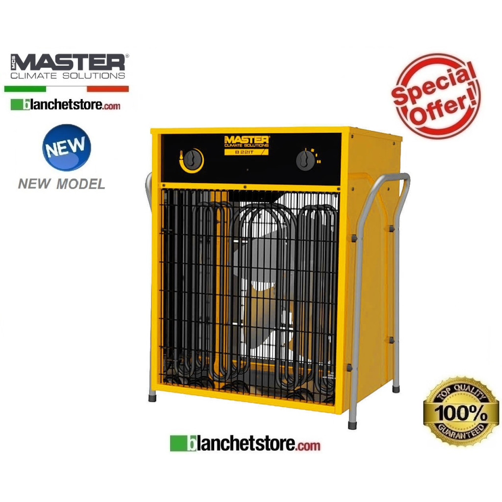 Master B 22 IT 9,46/18,9 Kw electric hot air generator 2400Mc/h 400Volt Master B 22 IT 9,46/18,9 Kw electric hot air generator 2400Mc/h 400Volt