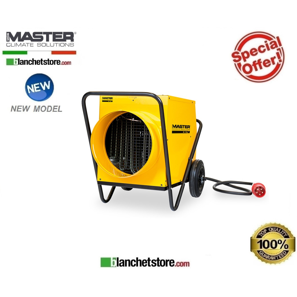 Riscaldatore elettrico aria calda Master B 18 EPR 7,74/15,48 Kw 1700Mc/h 400Volt