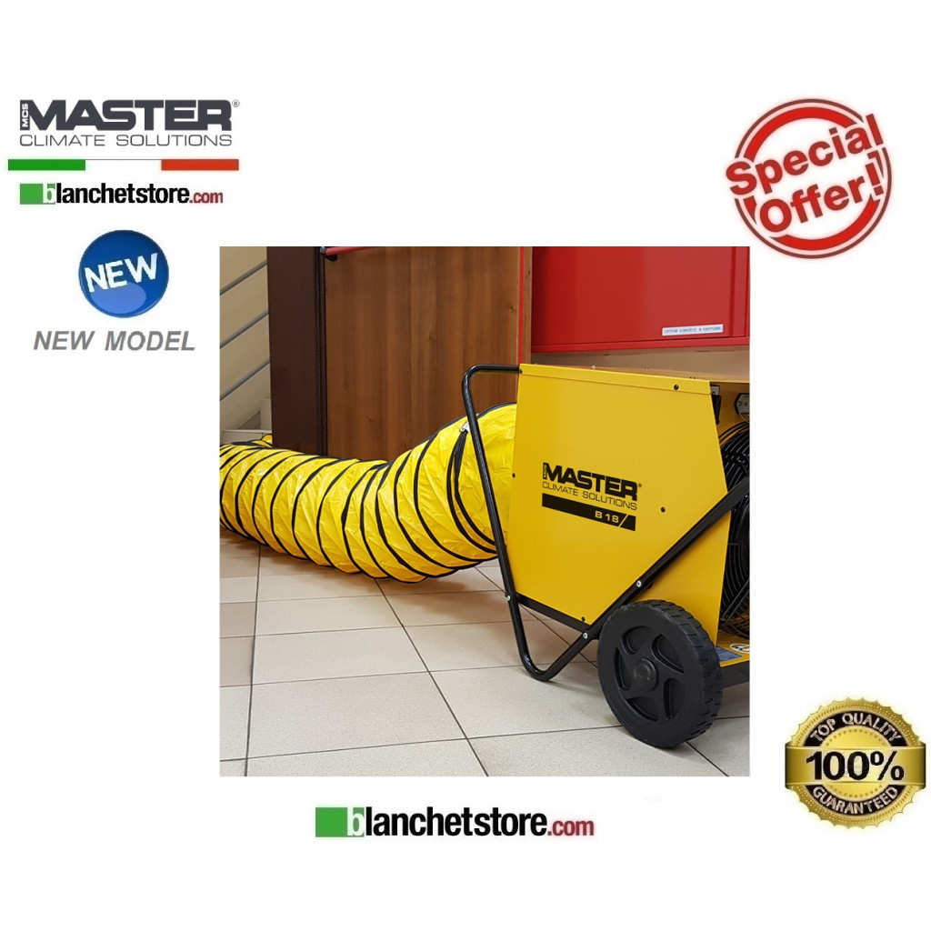 Master B 18 EPR 7,74/15,48 Kw electric hot air generator 1700Mc/h 400Volt Master B 18 EPR 7,74/15,48 Kw electric hot air generator 1700Mc/h 400Volt