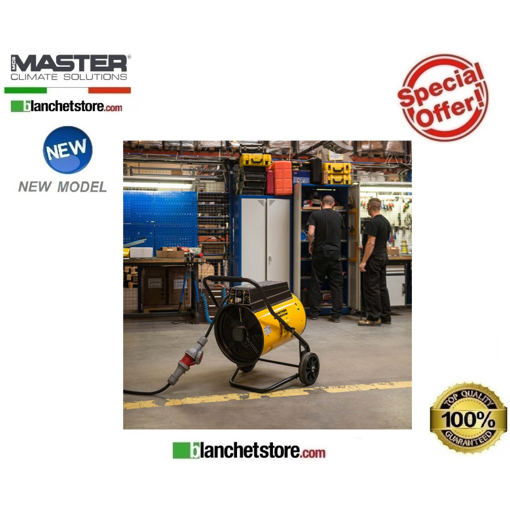 Générateur d'air chaud electrique Master RS 40 11,2/34,4 Kw 3100Mc/h 400Volt Générateur d'air chaud electrique Master RS 40 11,2/34,4 Kw 3100Mc/h 400Volt