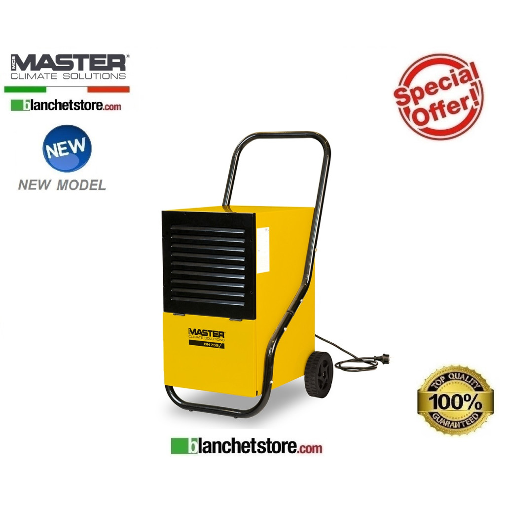 Déshumidificateur à condensation Master DH 752 350 Mc/h 700/485Watt 220 Volt Déshumidificateur à condensation Master DH 752 350 Mc/h 700/485Watt 220 Volt