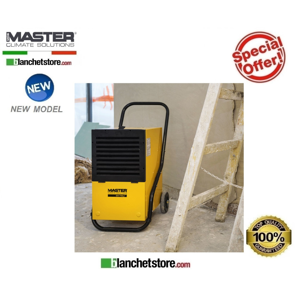 Déshumidificateur à condensation Master DH 752 350 Mc/h 700/485Watt 220 Volt Déshumidificateur à condensation Master DH 752 350 Mc/h 700/485Watt 220 Volt