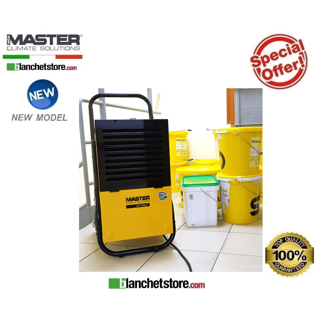 Déshumidificateur à condensation Master DH 752 350 Mc/h 700/485Watt 220 Volt Déshumidificateur à condensation Master DH 752 350 Mc/h 700/485Watt 220 Volt