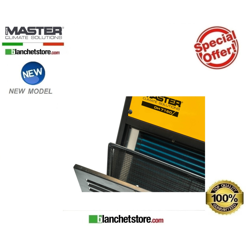Déshumidificateur à condensation Master DH 7160 1700 Mc/h 2820Watt 400 Volt Déshumidificateur à condensation Master DH 7160 1700 Mc/h 2820Watt 400 Volt