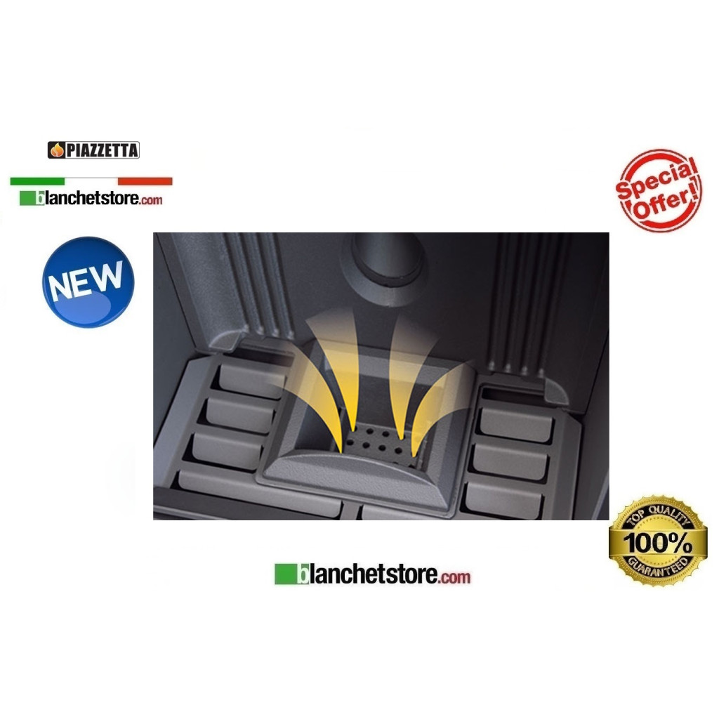 Inserto a pellet Piazzetta IP 7 Framless door 68/49 3.5-7Kw