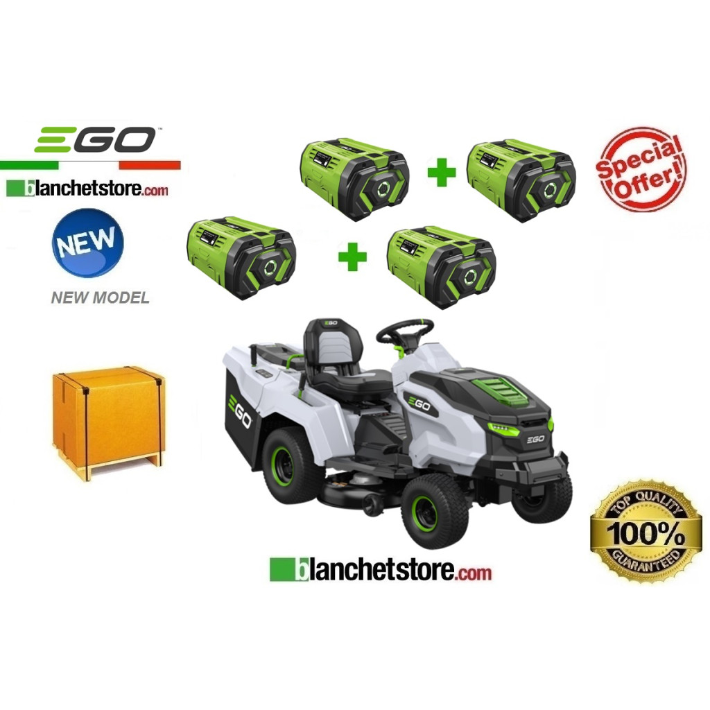 Ego TR3801E-B Battery Lawn Tractor with Professional Collection 56Volt 40A cut 98cm
