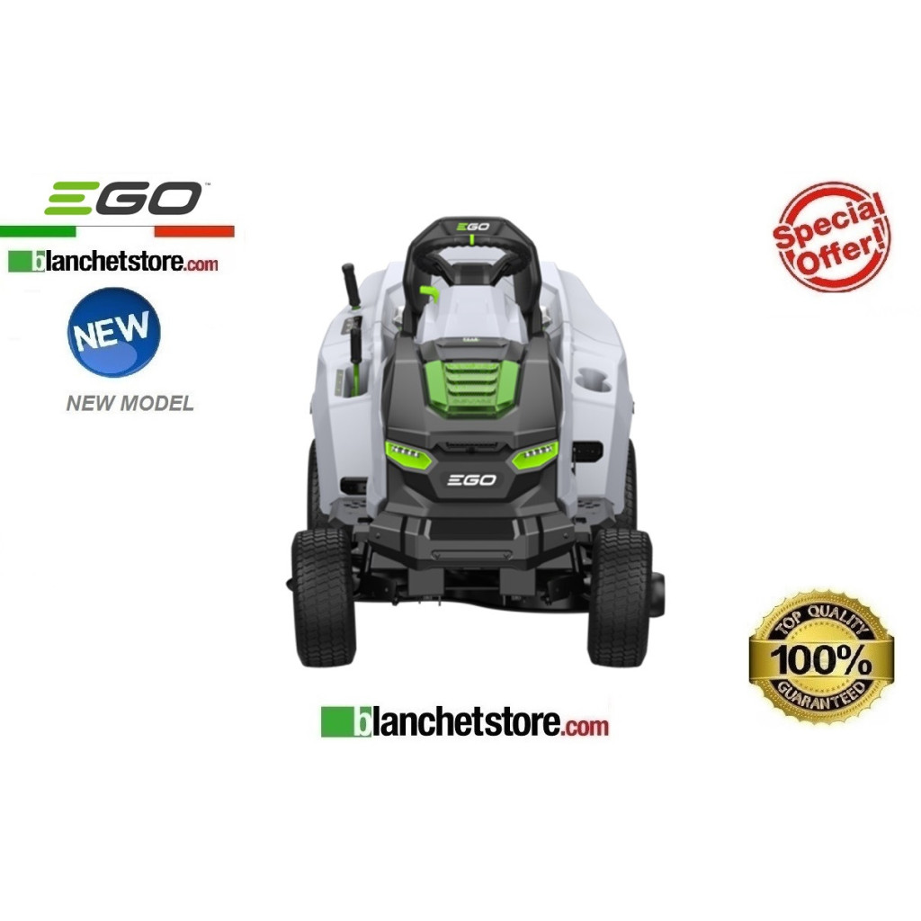 Tracteur de pelouse à batterie Ego TR3801E-B avec collecte professionnelle 56Volt 40A coupe 98cm