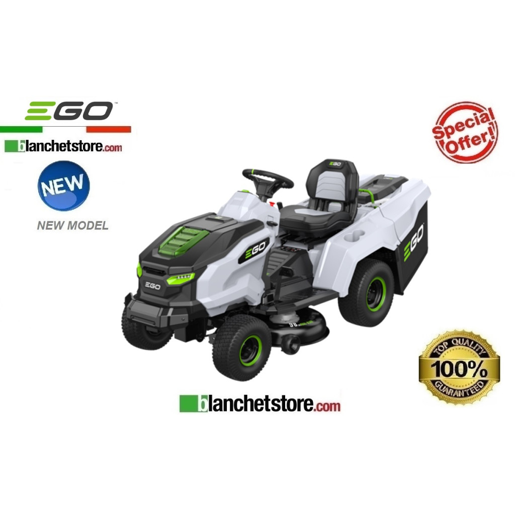 Trattorino a batteria Ego TR3801E-B con raccolta professional 56Volt 40A taglio 98cm
