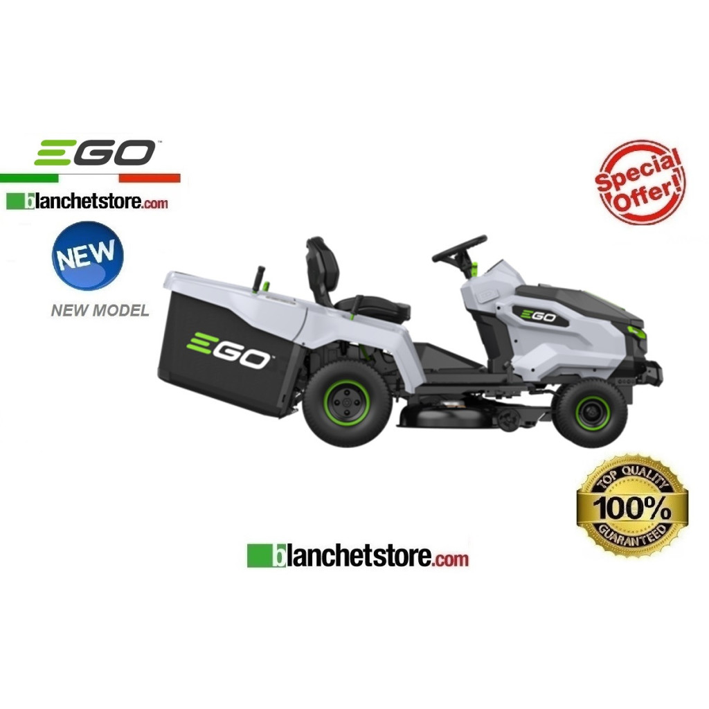 Tracteur de pelouse à batterie Ego TR3801E-B avec collecte professionnelle 56Volt 40A coupe 98cm