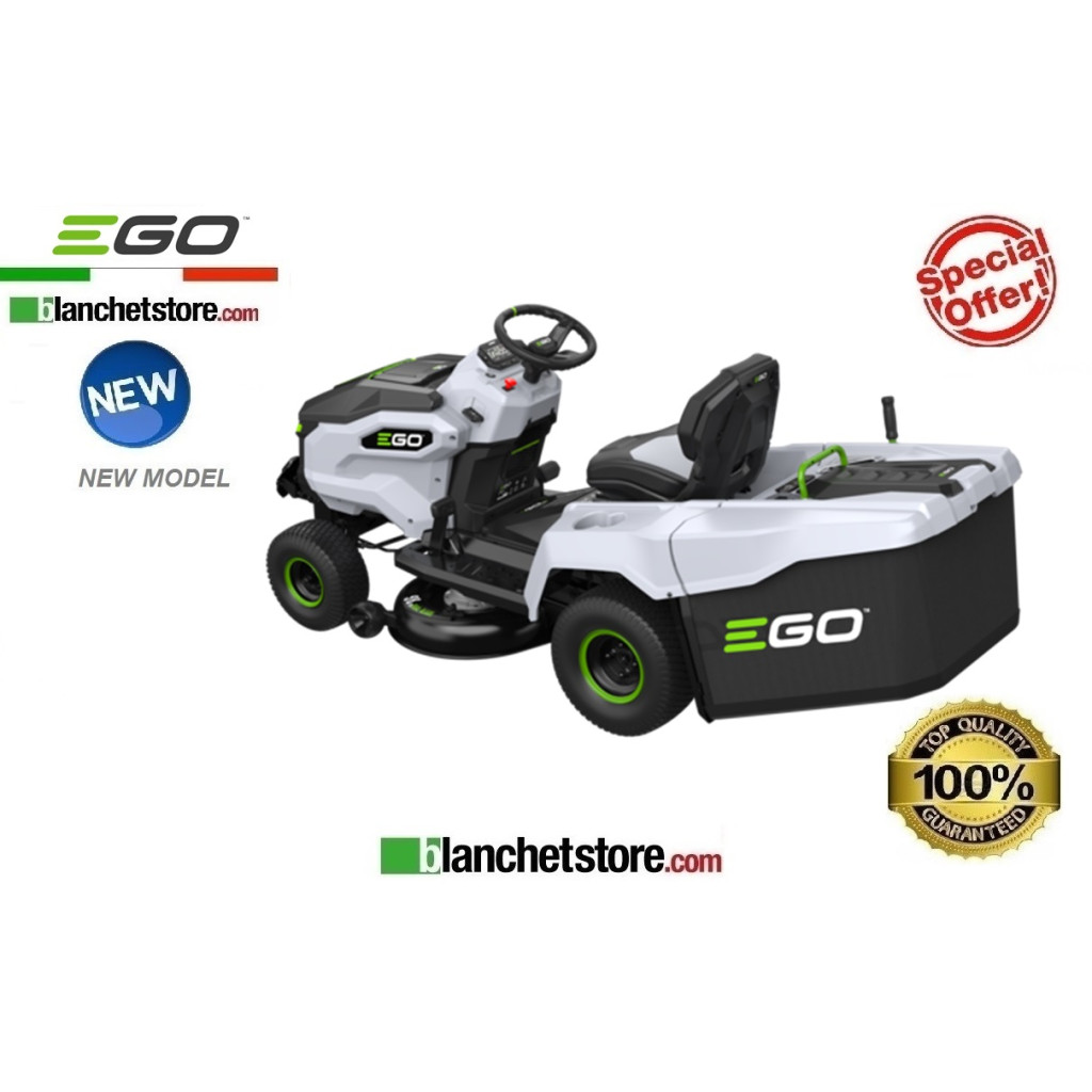 Tracteur de pelouse à batterie Ego TR3801E-B avec collecte professionnelle 56Volt 40A coupe 98cm