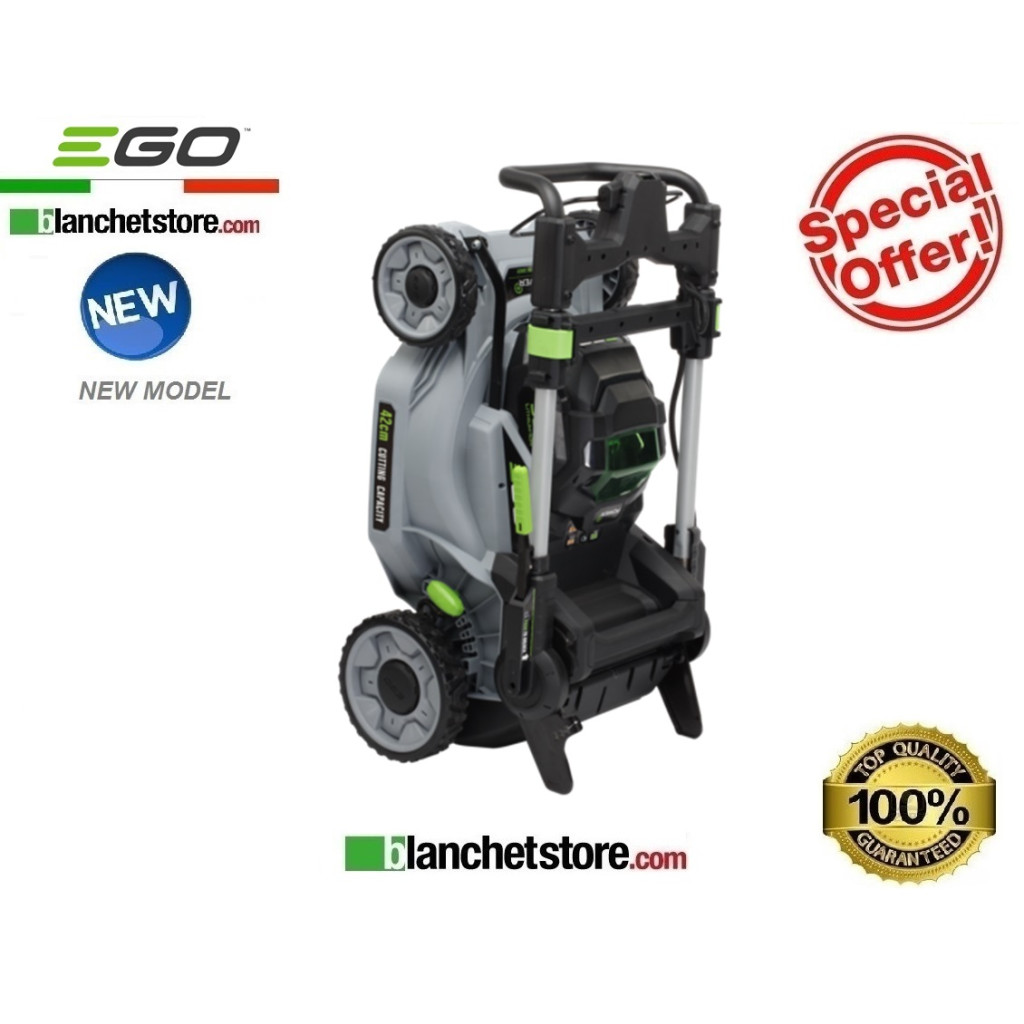 Tondeuse à gazon a pousser à batterie Ego LM 1701E 56 volts 2,5 A 42 cm de coupe 048205 Tondeuse à gazon a pousser à batterie Ego LM 1701E 56 volts 2,5 A 42 cm de coupe 048205