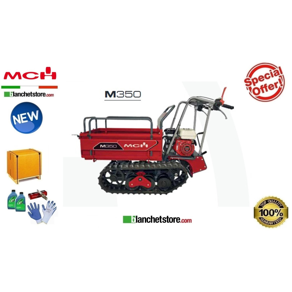 MOTOCARRIOLA MCH M350-GX Honda GX160 300 KG Ribaltamento Manuale MOTOCARRIOLA MCH M350-GX Honda GX160 300 KG Ribaltamento Manuale
