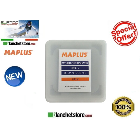Wax MAPLUS HIGH FLUO LINK 2 Box 200 gr - NEW MW0102N
