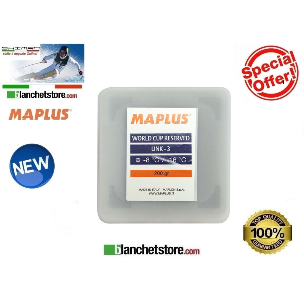 Sciolina MAPLUS HIGH FLUO LINK 3 Conf. 200 gr NEW MW0103N Sciolina MAPLUS HIGH FLUO LINK 3 Conf. 200 gr NEW MW0103N