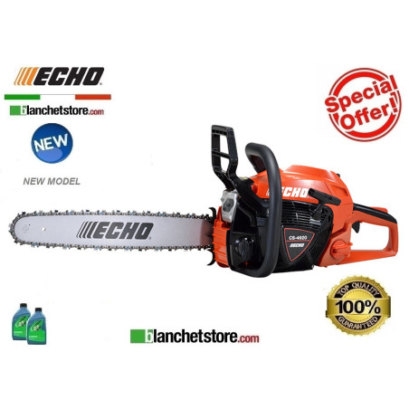 Tronconneuse Echo CS 4920 ES avec guide 18" 50,1CC 2,5HP 1,4Kw