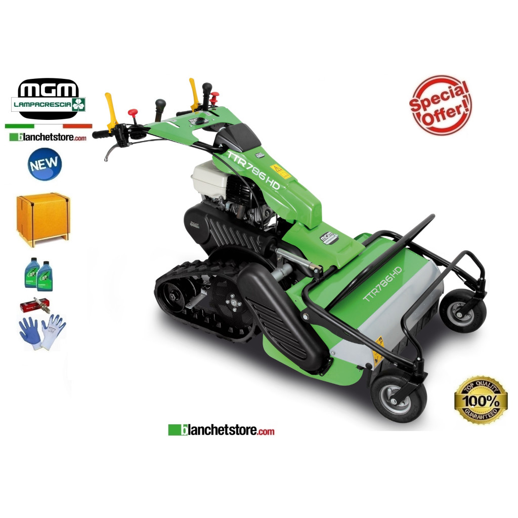 Trinciasarmenti a cingoli LAMPACRESCIA TTR 886 HD Motore Honda GX390 389cc 11.7HP a coltelli M8056200 Trinciasarmenti a cingoli LAMPACRESCIA TTR 886 HD Motore Honda GX390 389cc 11.7HP a coltelli M8056200