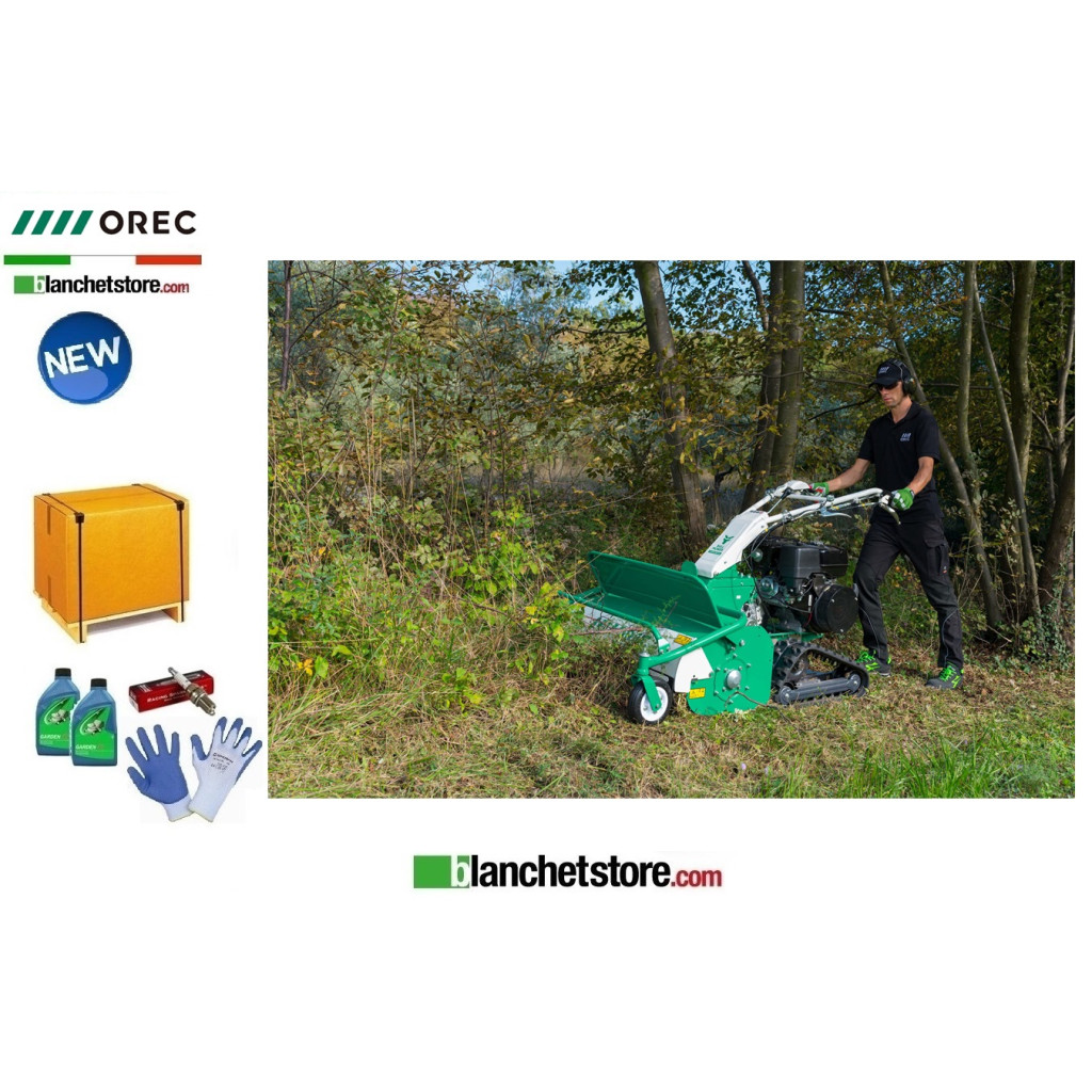 Trinciasarmenti a cingoli OREC HRC813 Motore Honda GX340 389cc 8,4HP a coltelli Trinciasarmenti a cingoli OREC HRC813 Motore Honda GX340 389cc 8,4HP a coltelli