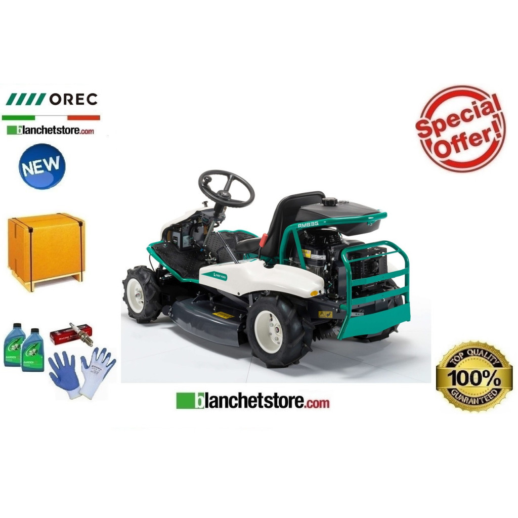 OREC Rabbit RM83G 2WD Ride-on Mower - MECANIC - Honda GXV390 Engine - 12HP - Cutting Width 82cm