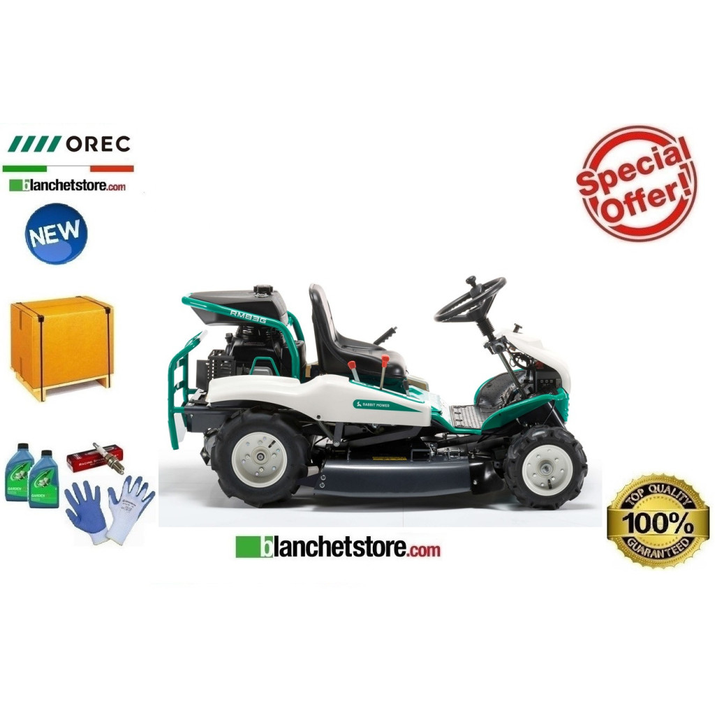 Trattorino tagliaerba OREC Rabbit RM83G 2WD - MECCANICA- Motore Honda GXV390 - 12HP - Taglio 82cm