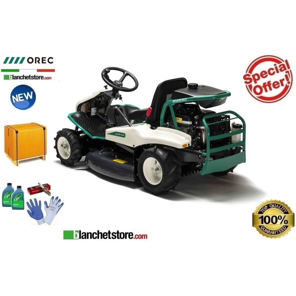 Trattorino tagliaerba OREC Rabbit RM830 2WD - IDROSTATICO- Motore Honda GXV390 - 12HP - Taglio 82cm