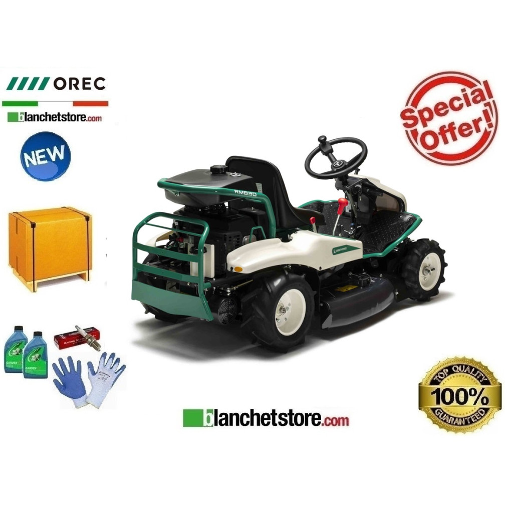 OREC Rabbit RM830 2WD Ride-on Mower - HYDROSTATIC - Honda GXV390 Engine - 12HP - Cutting Width 82cm