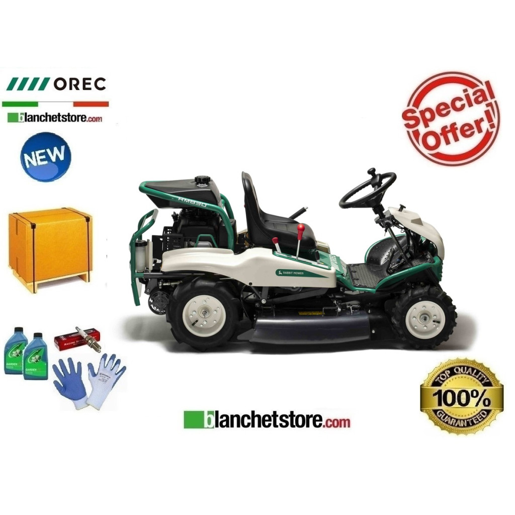 Trattorino tagliaerba OREC Rabbit RM830 2WD - IDROSTATICO- Motore Honda GXV390 - 12HP - Taglio 82cm