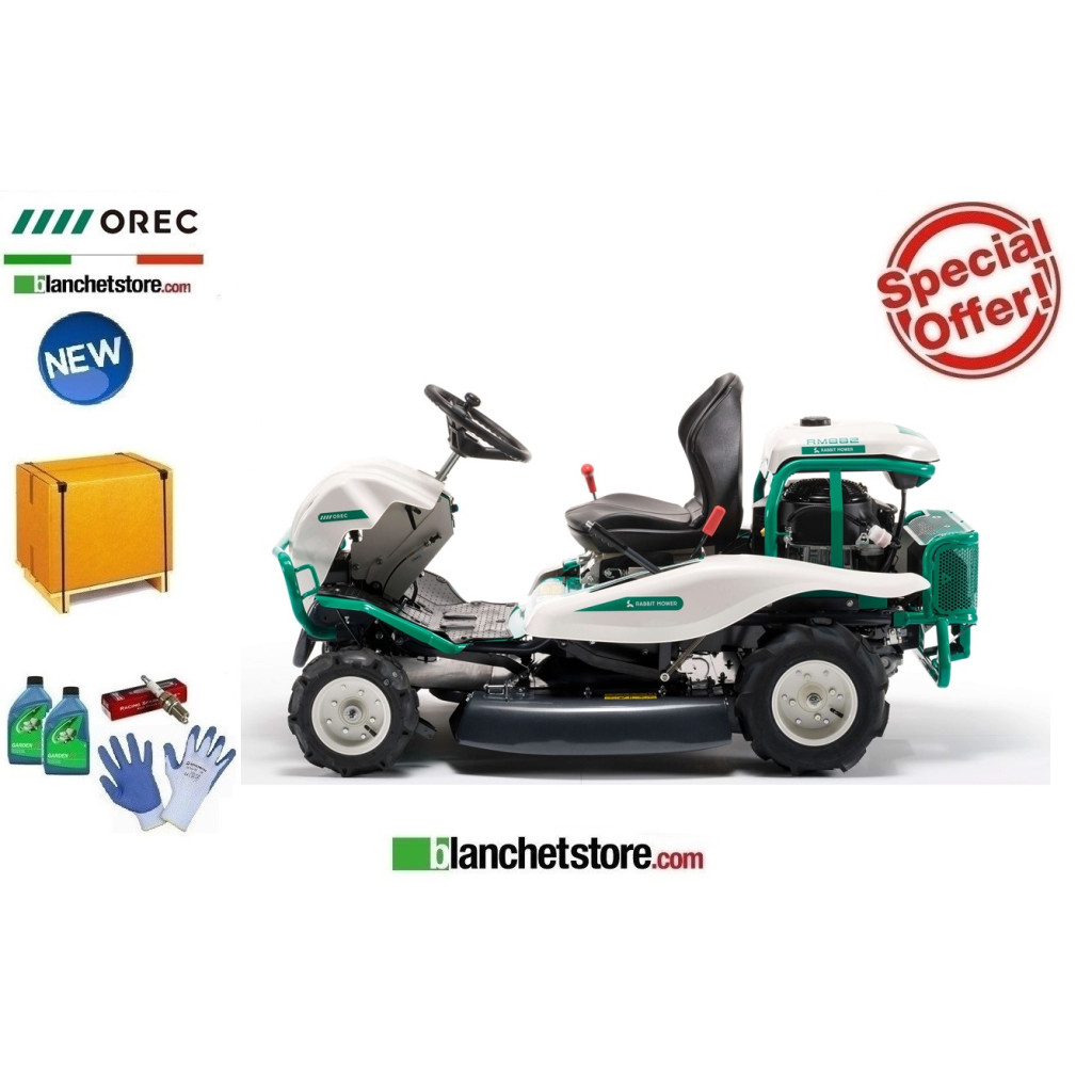 Tondeuse autoportée OREC Rabbit RM882 2 roues motrices - HYDROSTATIQUE - Kawasaki FS481V V-Twin- 13,2CV - Largeur de coupe 88cm Tondeuse autoportée OREC Rabbit RM882 2 roues motrices - HYDROSTATIQUE - Kawasaki FS481V V-Twin- 13,2CV - Largeur de coupe 88cm