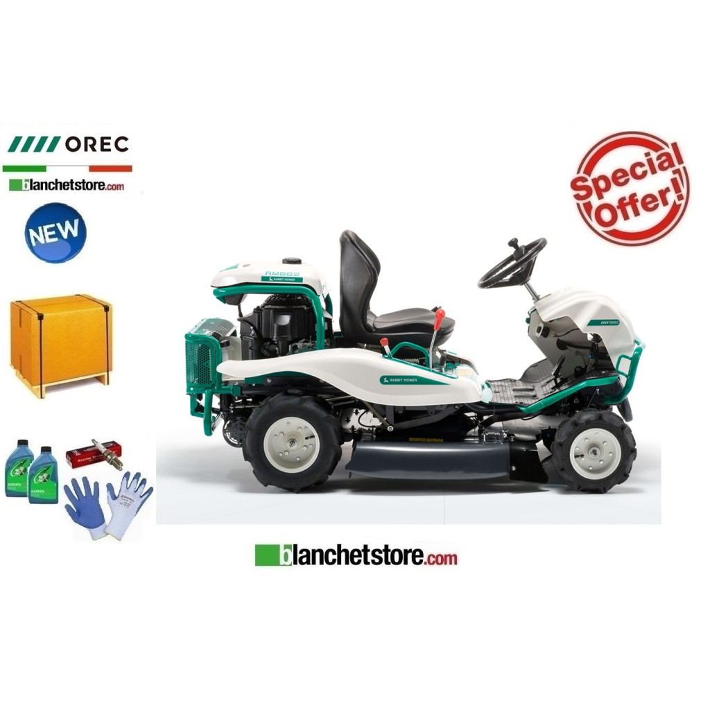 OREC Rabbit RM882 2WD Ride-on Mower - HYDROSTATIC - Kawasaki FS481V V-Twin - 13HP - Cutting 88cm OREC Rabbit RM882 2WD Ride-on Mower - HYDROSTATIC - Kawasaki FS481V V-Twin - 13HP - Cutting 88cm