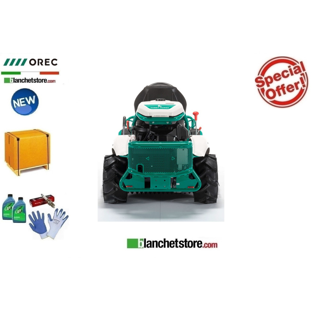 Tondeuse autoportée OREC Rabbit RM952 2 roues motrices - HYDROSTATIQUE - Kawasaki FS541V V-Twin- 15CV - Largeur de coupe 95cm Tondeuse autoportée OREC Rabbit RM952 2 roues motrices - HYDROSTATIQUE - Kawasaki FS541V V-Twin- 15CV - Largeur de coupe 95cm