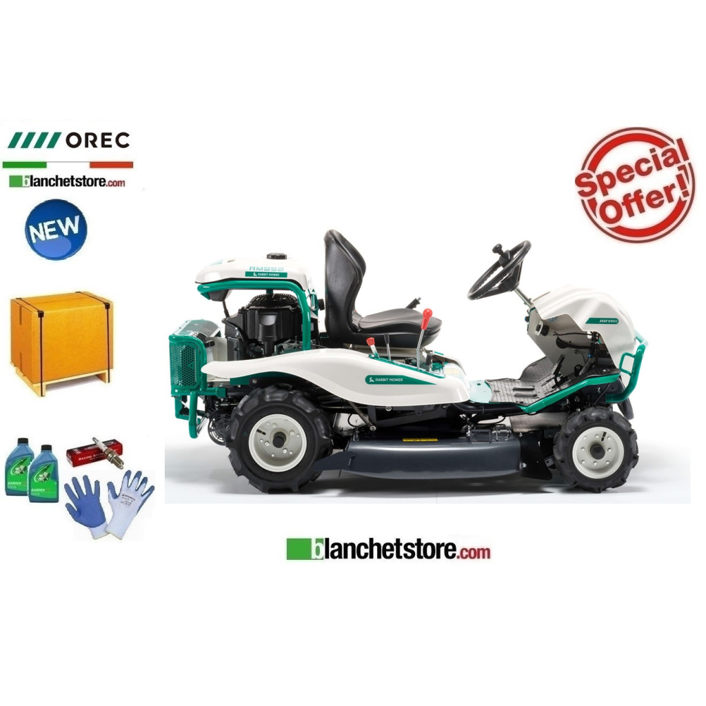 Tondeuse autoportée OREC Rabbit RM952 2 roues motrices - HYDROSTATIQUE - Kawasaki FS541V V-Twin- 15CV - Largeur de coupe 95cm Tondeuse autoportée OREC Rabbit RM952 2 roues motrices - HYDROSTATIQUE - Kawasaki FS541V V-Twin- 15CV - Largeur de coupe 95cm