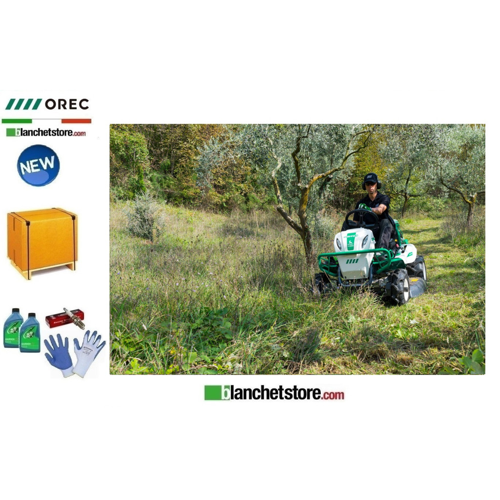 Tondeuse autoportée OREC Rabbit RM982F 4 roues motrices - HYDROSTATIQUE - Kawasaki FS691V V-Twin- 20,6CV-Largeur de coupe 97,5cm