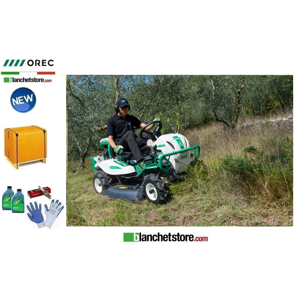Tondeuse autoportée OREC Rabbit RM982F 4 roues motrices - HYDROSTATIQUE - Kawasaki FS691V V-Twin- 20,6CV-Largeur de coupe 97,5cm