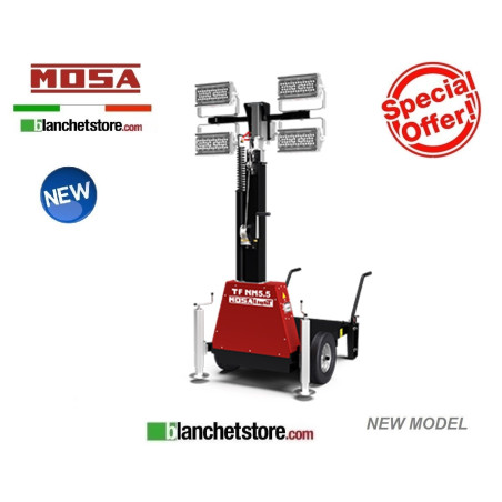 Mosa TF NM 5.5 lighting tower without generator 5.5MT 4 LED spotlights 4x240Watt