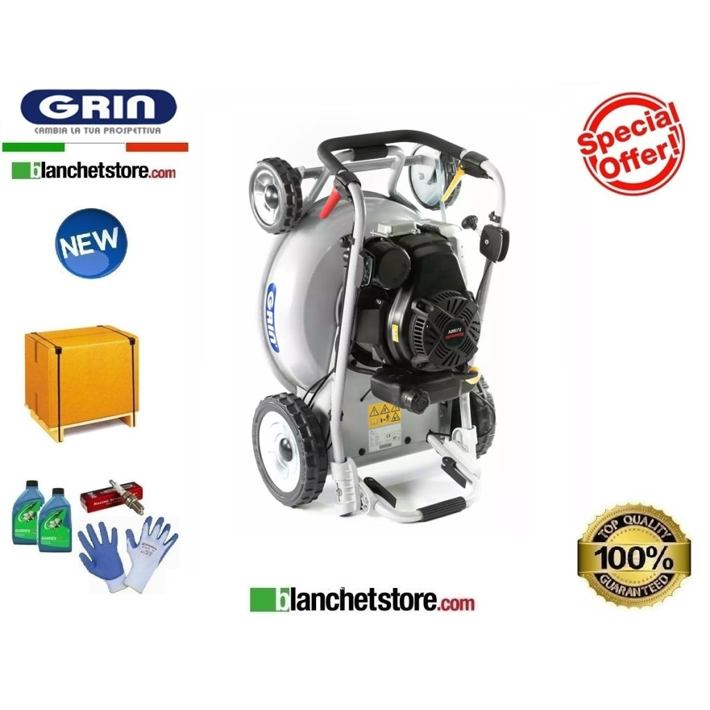RASAERBA GRIN PM 53A KW PRO SEMOVENTE SENZA RACCOLTA PROFESSIONAL MOTORE KAWASAKI FJ180V KAJ 179cc