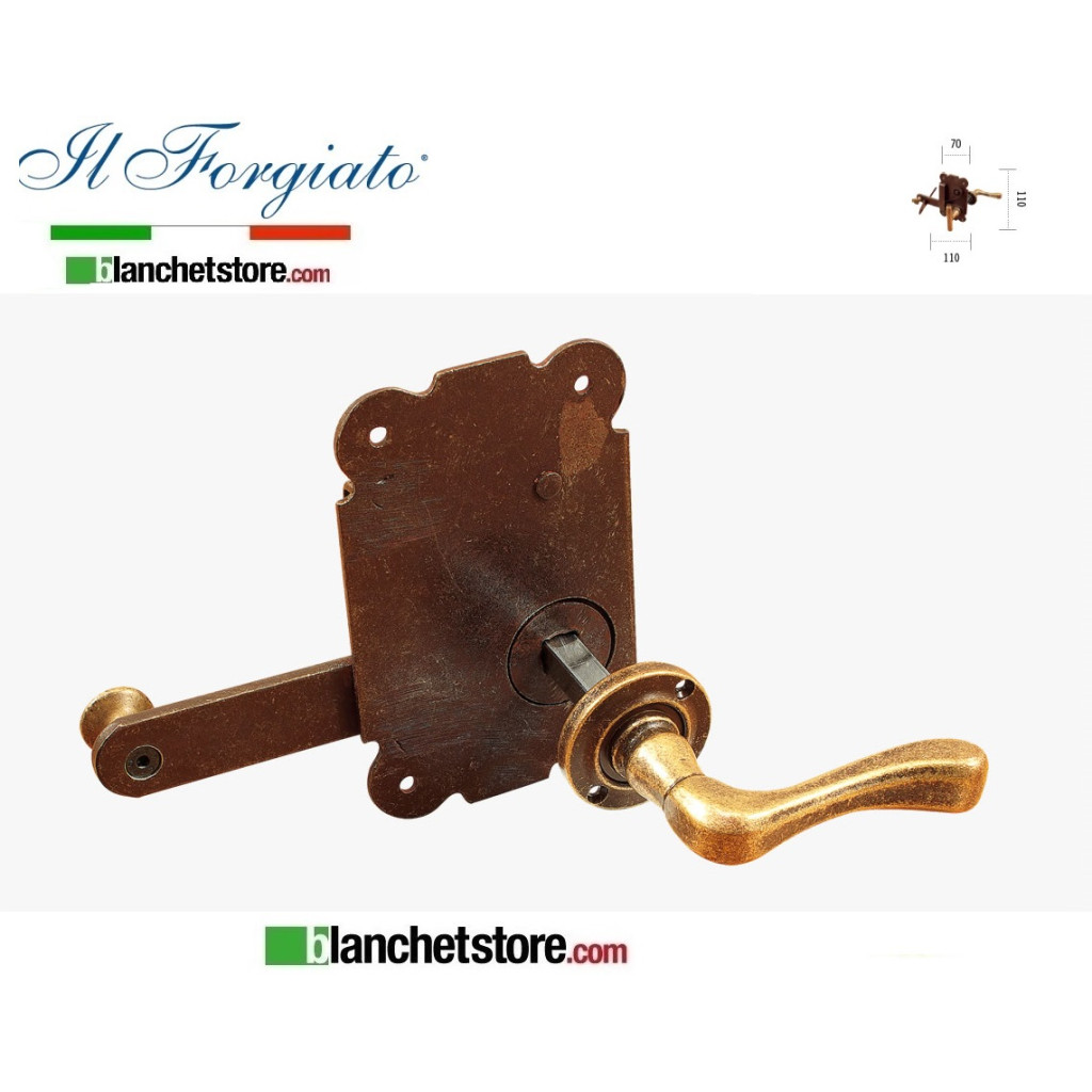 Lock the Forgiato complete with the right handle on the left side of the FM 250.DX Rouille
