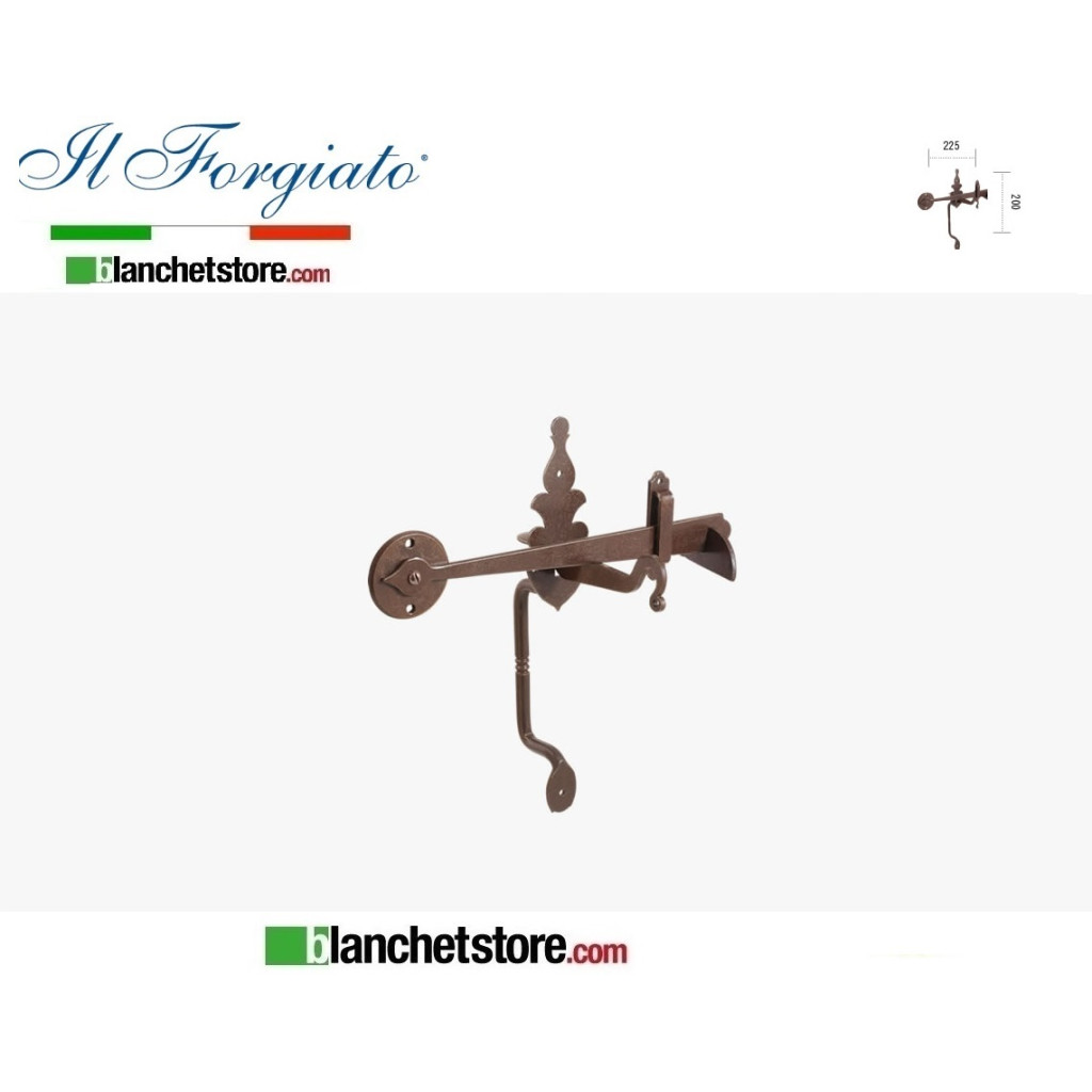 Serrure forgé avec poignée Le Forgé vieilli FM 086 Rouille