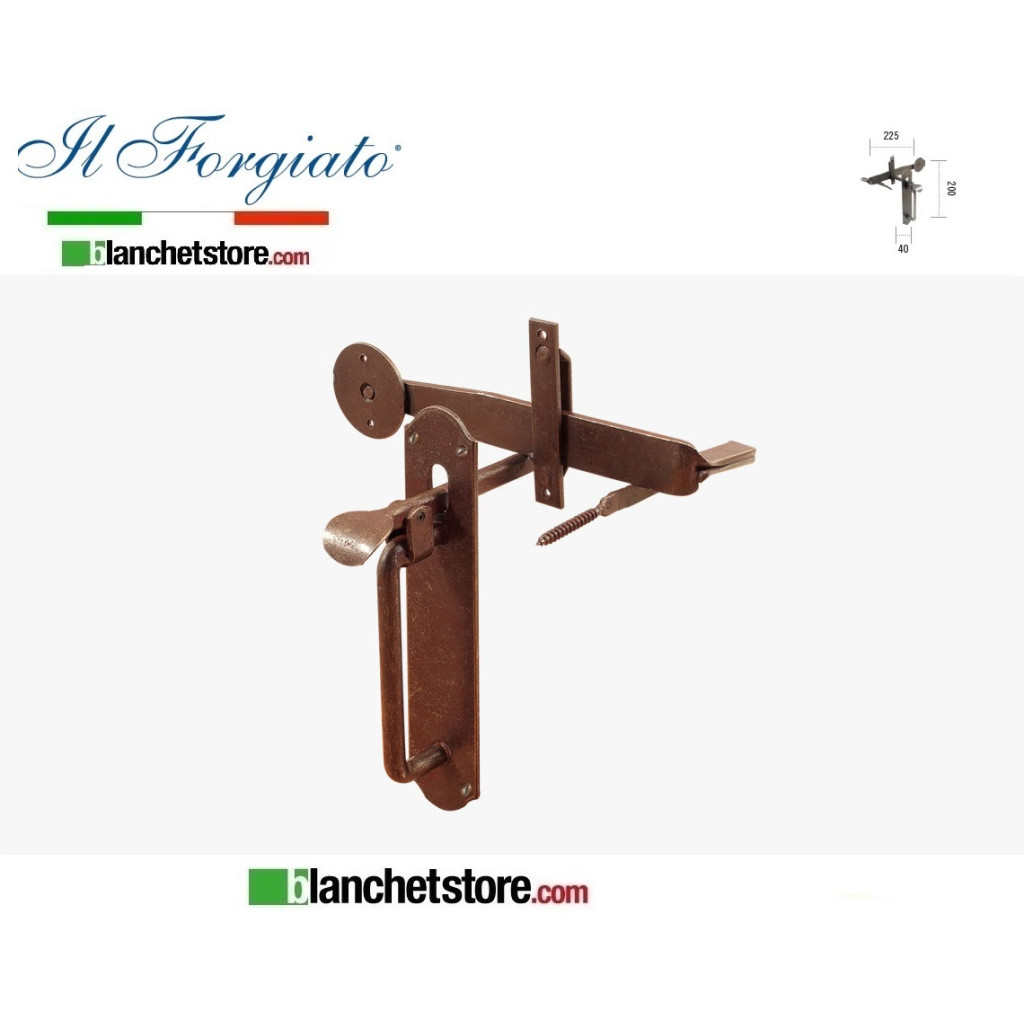 Forged lock with handle The Forged aged FM 037 Rust