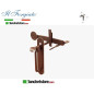 Serrure forgé avec poignée Le Forgé vieilli FM 037 Rouille