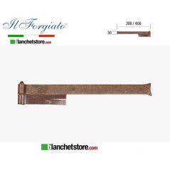 Forged door hinge with wall hinge The Forged aged FF 291.40 Rust pin d.14 30x400mm
