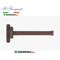 Forged hinge Flat La Forgée aged FF 278.40.FT Rusty Pin d.14 30x400mm