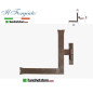 Forged "L" hinge with wooden hinge The Forged aged FF 259.DX Rust pin d.14 40x300x300mm