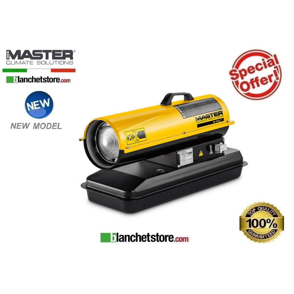 Master B 35 diesel-powered hot air generator, 10 kW, 280 m³/h
