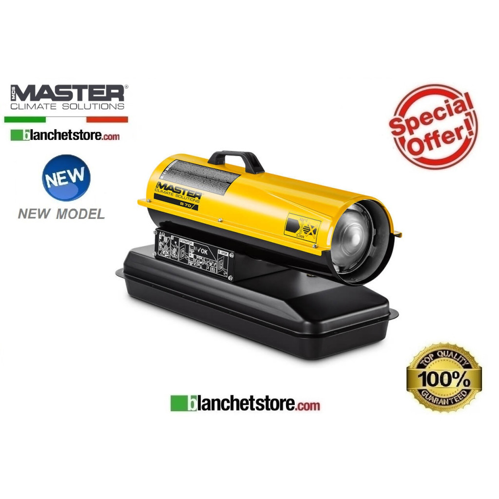 Master B 70 diesel-powered hot air generator, 20 kW, 400 m³/h
