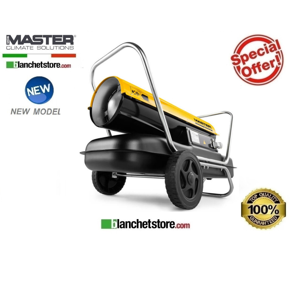 Master B 100 diesel-powered hot air generator, 29 kW, 800 m³/h