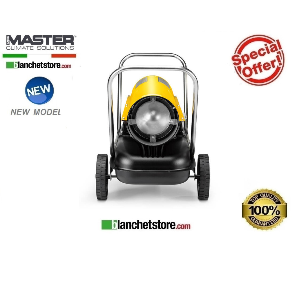Master B 150 diesel-powered hot air generator, 44 kW, 900 m³/h