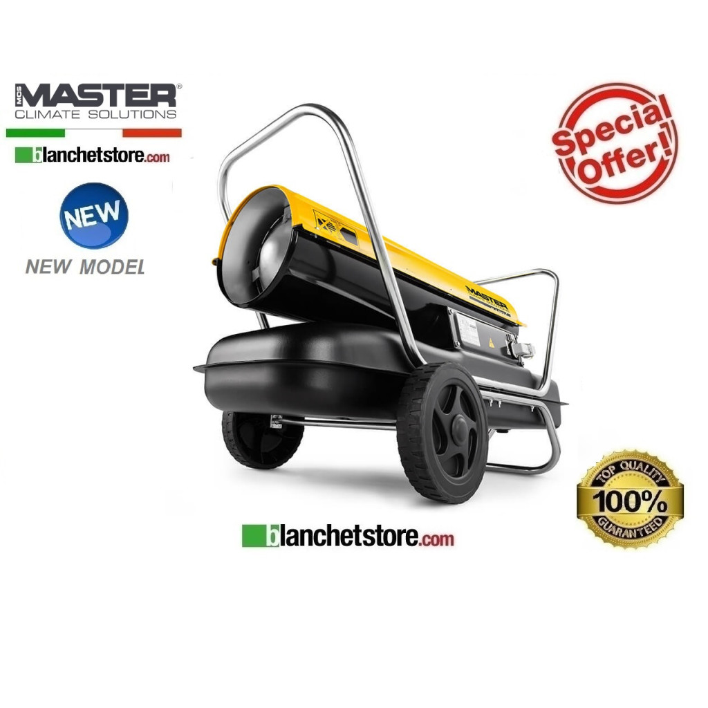 Master B 150 diesel-powered hot air generator, 44 kW, 900 m³/h