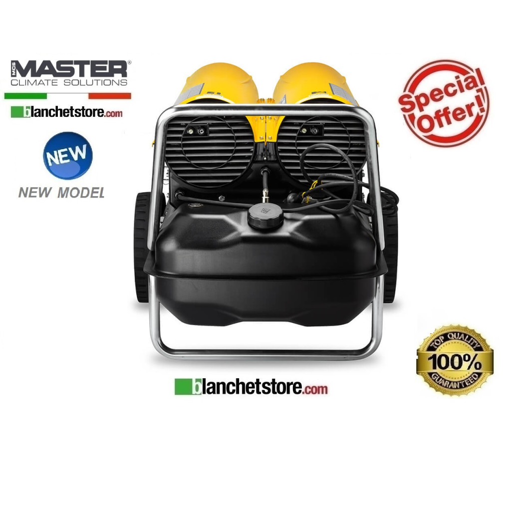 Master B 300 diesel-powered hot air generator, 44/88 kW, 900/1800 m³/h