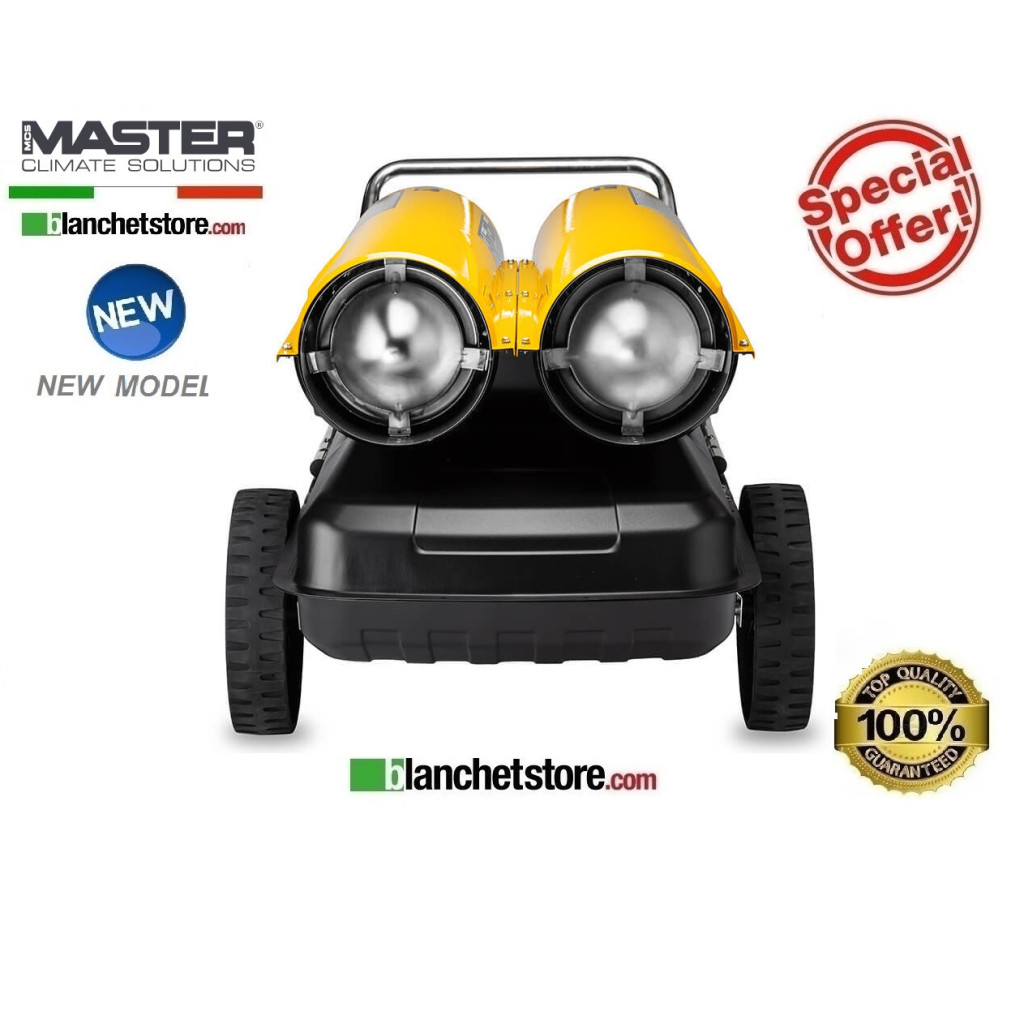 Master B 300 diesel-powered hot air generator, 44/88 kW, 900/1800 m³/h